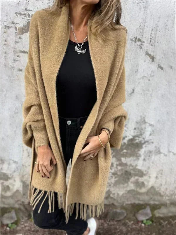🎁 Remise limitée 49% de réduction ⏳ Manteau châle décontracté à manches longues pour femmes