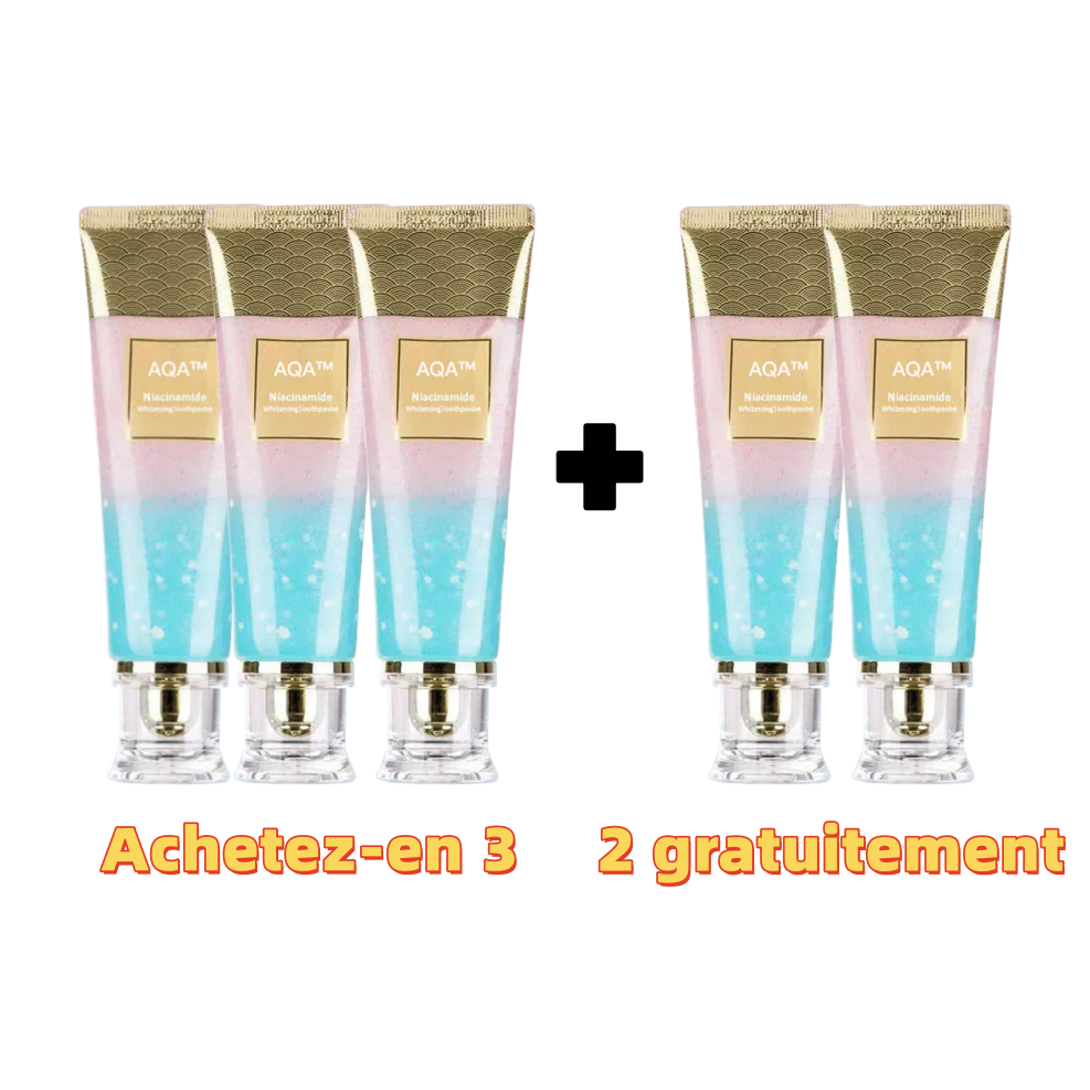 💖Dentifrice à la niacinamide pour des dents d'un blanc éclatant🦷Des dents d'un blanc nacré🦷La nouvelle arme secrète pour votre sourire !