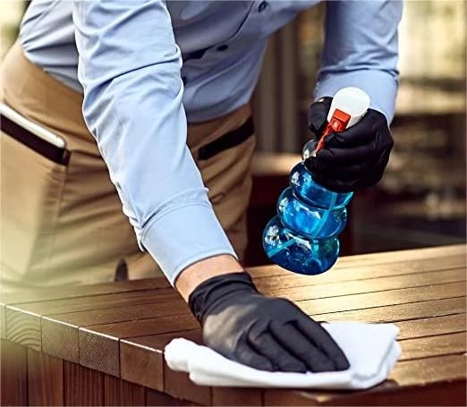 🔥🔥🔥100 gants jetables en nitrile noir Outils de sécurité pour le nettoyage domestique