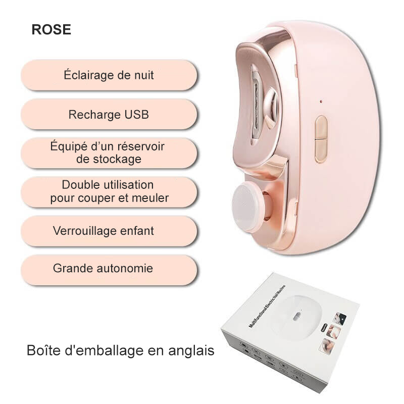 ✨2 en 1 Coupe-ongles Électrique & Polisseur💅 Ultra facile & sans effort – Achetez 2, obtenez 1 GRATUIT !🌿