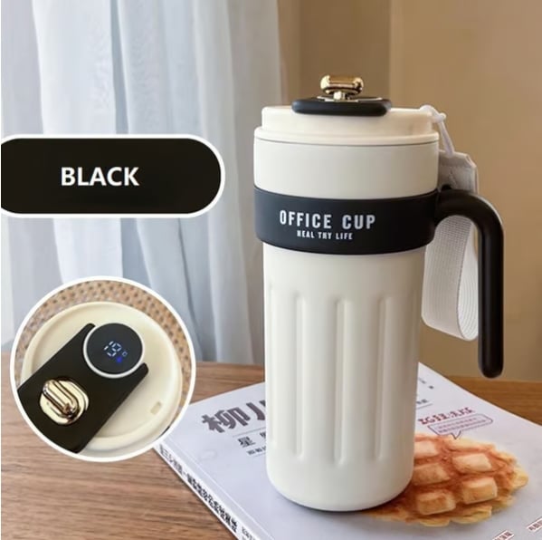 🔥Vente chaude-49% de réduction🔥Tasse à café avec affichage de la température par LED😊