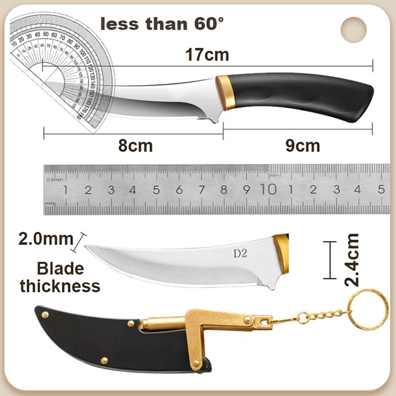 🏆🔪50% de réduction pour une durée limitée pendant les promotions actives🔥Couteau à fruits portatif polyvalent pour l'extérieur avec fourreau.