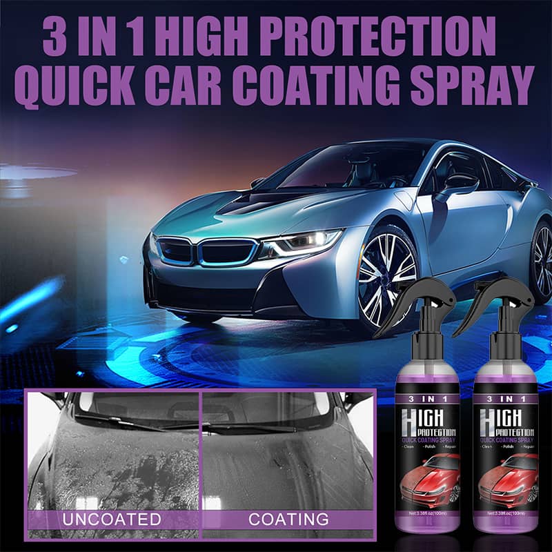 Spray de revêtement de voiture en céramique 3 en 1