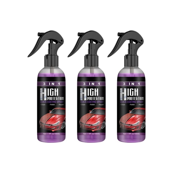 Spray de revêtement de voiture en céramique 3 en 1