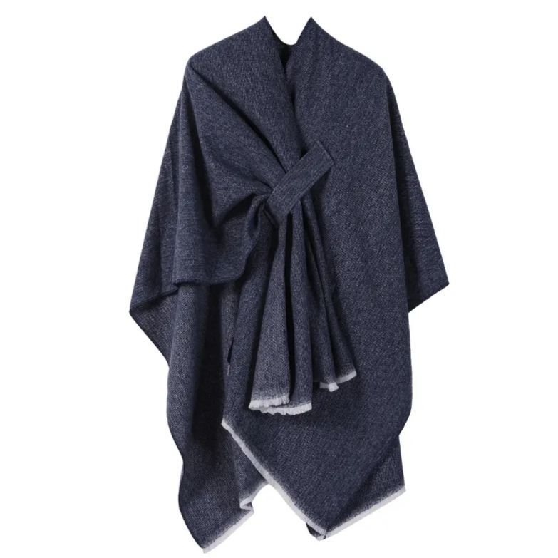 Cardigan croisé sur le devant avec châle