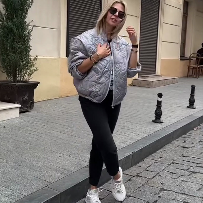 Veste Matelassée Décontractée Oversize pour Femme