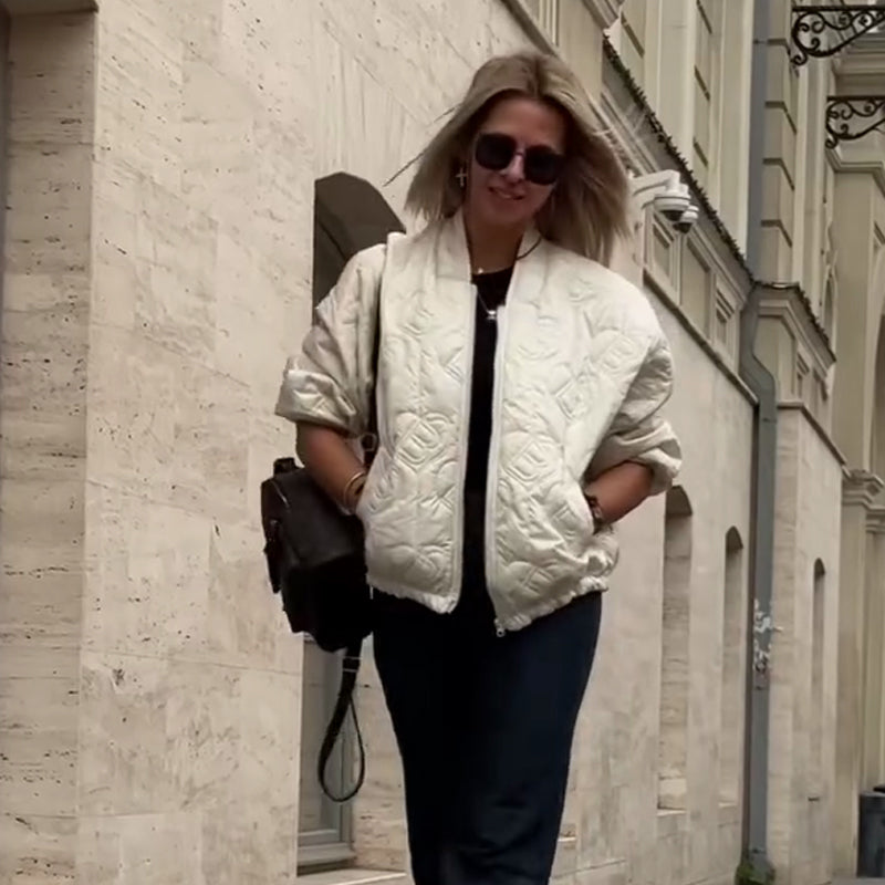 Veste Matelassée Décontractée Oversize pour Femme