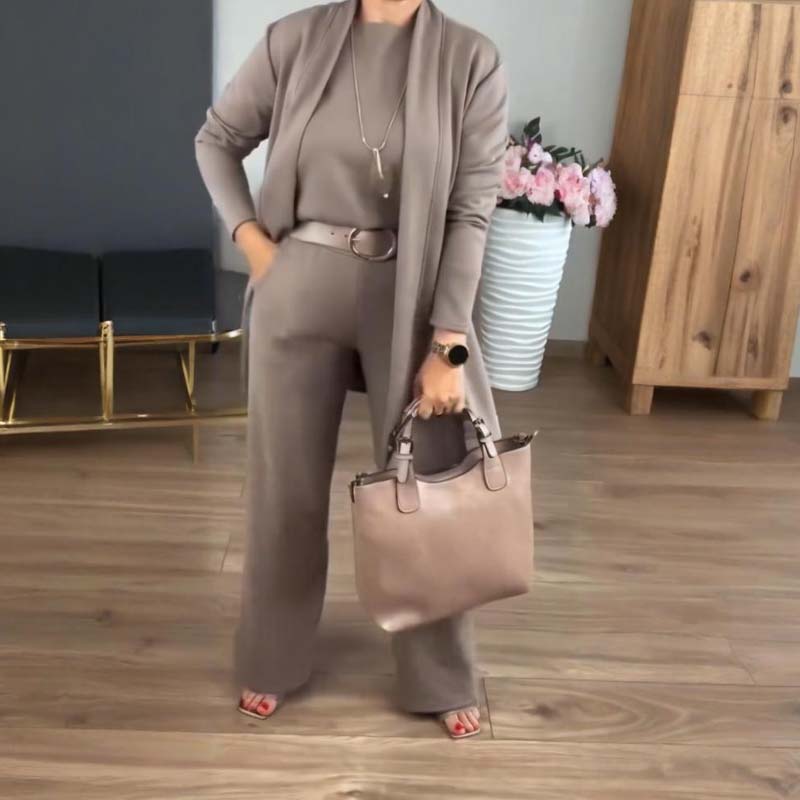 👗-50% pour temps limité🍂 Ensemble 3 Pièces Élégant - Confort Doux et Style Polyvalent 💼📦