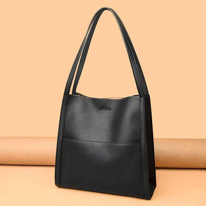 🔥Big Sale 50% OFF🔥Simple solid color PU leather shoulder bag👜