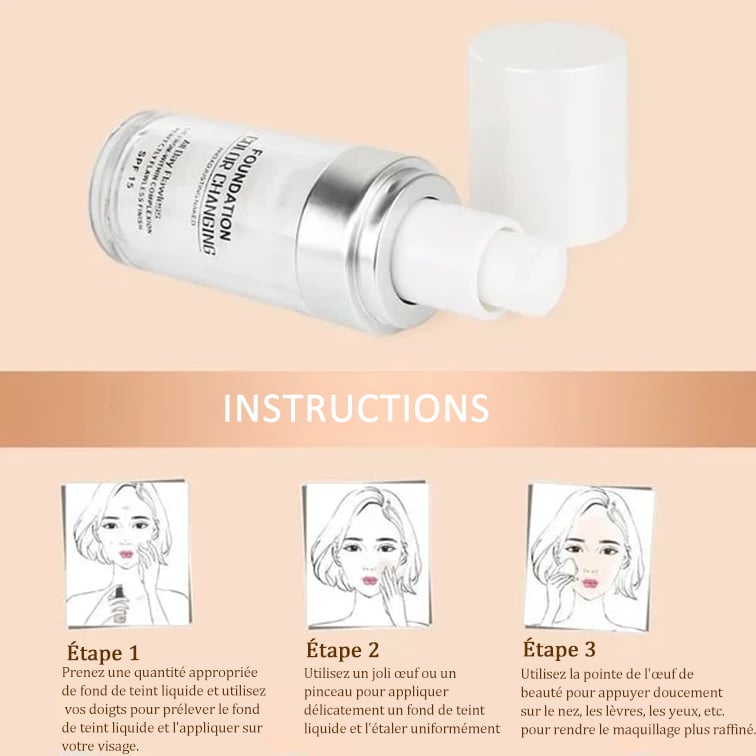 🎁Achetez-en 1, obtenez-en 1 gratuit🎉Fond de teint peau mature à changement de couleur