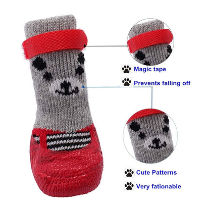 Bottes étanches de protection des pattes pour animaux de compagnie