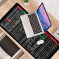 ⌨️Quick Key Super Large Anti-Slip Keyboard Pad – mit Office-Software-Shortcut-Mustern👨‍💻👩‍💻