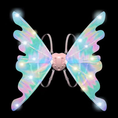 🎅Offre spéciale Noël-Ailes de fée électriques rechargeables avec lumières LED et musique