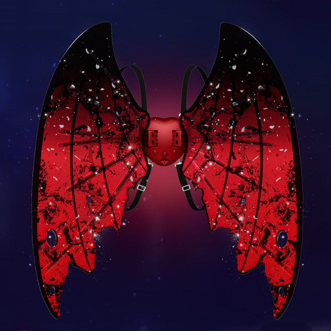 🎅Offre spéciale Noël-Ailes de fée électriques rechargeables avec lumières LED et musique