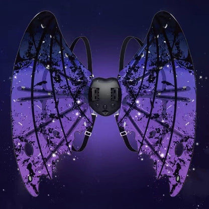 🎅Offre spéciale Noël-Ailes de fée électriques rechargeables avec lumières LED et musique