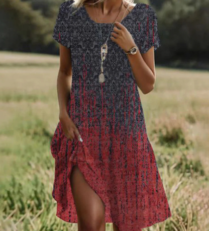 💕Heißer Sale: 49 % Rabatt👗Bedrucktes, ärmelloses Kleid
