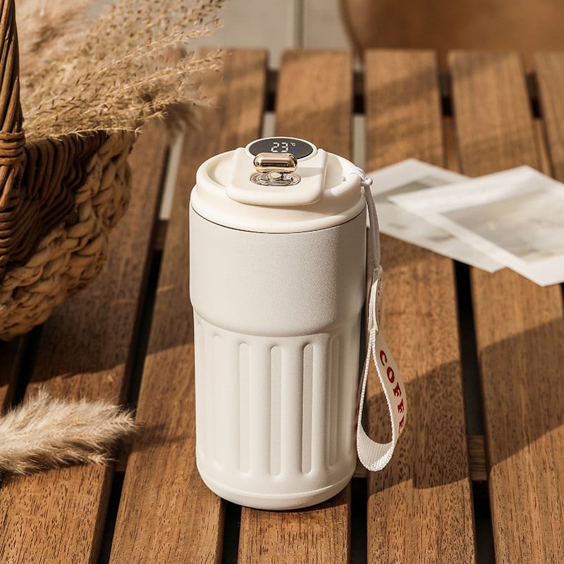 🔥Vente chaude-49% de réduction🔥Tasse à café avec affichage de la température par LED😊