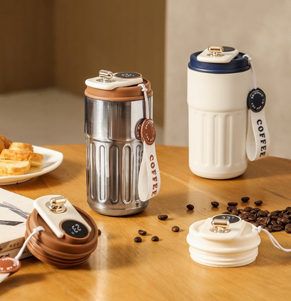 🔥Vente chaude-49% de réduction🔥Tasse à café avec affichage de la température par LED😊