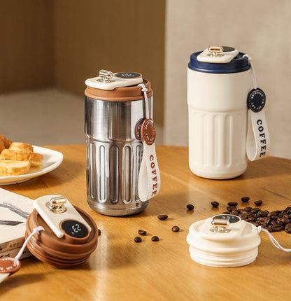 🔥Vente chaude-49% de réduction🔥Tasse à café avec affichage de la température par LED😊