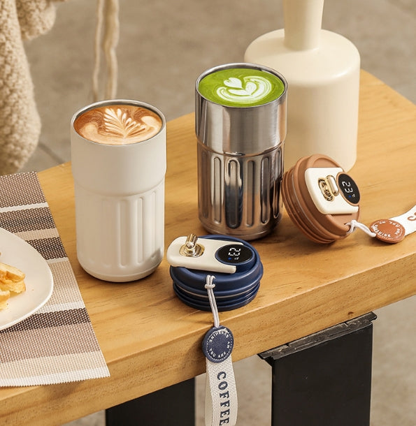 🔥Vente chaude-49% de réduction🔥Tasse à café avec affichage de la température par LED😊