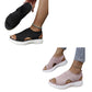 🏖️ Sommer-Sale 60% Rabatt 🏝️👡Damen Strick-Plateausandalen ✨Atmungsaktive bequeme Sommersandalen mit weicher Sohle für Stadt & Spaziergänge