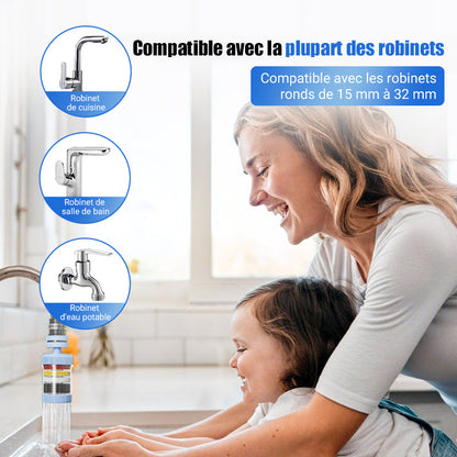 Filtre de Robinet Amélioré et en Coton PP – Améliorez la Qualité de Votre Eau du Robinet