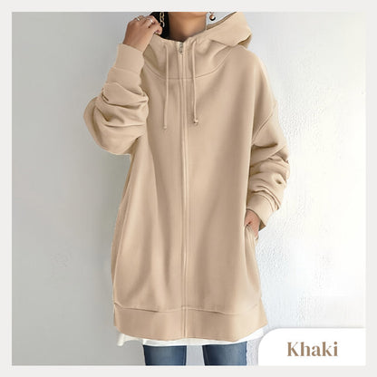 🔥Big Sale 50% OFF🔥Women's Autumn/Winter Zipper Hooded Sweater