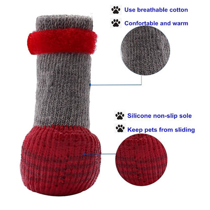 Bottes étanches de protection des pattes pour animaux de compagnie