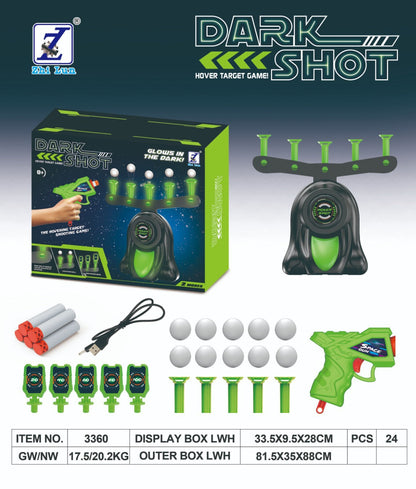 🔥Big Sale 50% OFF🔥🎁Glow-in-the-Dark Shooting Target Practice Kids Shooting Toy Gun Set