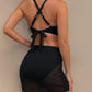 Zweiteiliges Damen-Bikini-Set in Unifarben – sexy, modische Bikinioberteil und -unterteil für Strandurlaub und Ferien; Damenbademode für alle Jahreszeiten