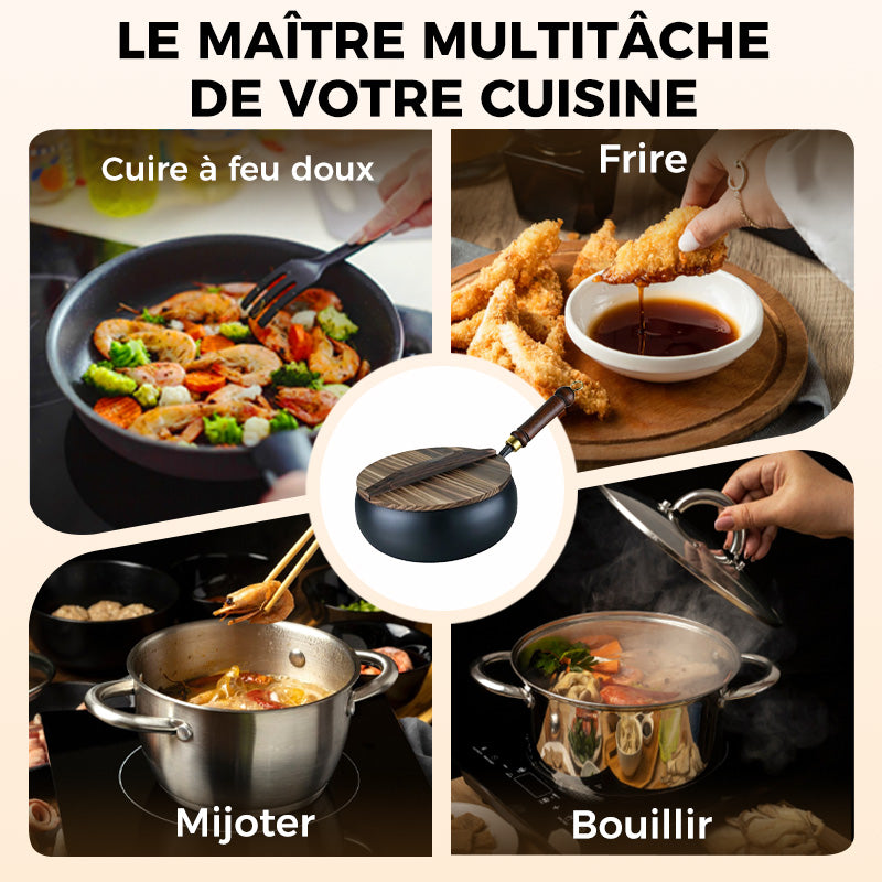 👨‍🍳😋Assurance qualité + Poêle en fer épais à revêtement non toxique 🍳🥗
