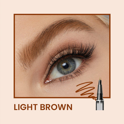 🔥2025 NEW SALES - 50% OFF🔥Double-ended Two-pronged Eyebrow Microblading Pencil with Eyebrow Brush