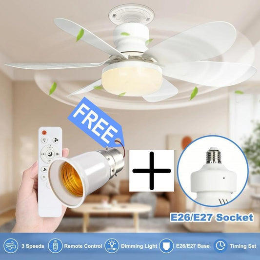 🔥Letzter Tag: 60% Rabatt!⏰🍃 Intelligenter Deckenventilator mit Licht, RGB-Beleuchtung und Bluetooth-Lautsprecher♨️❄️