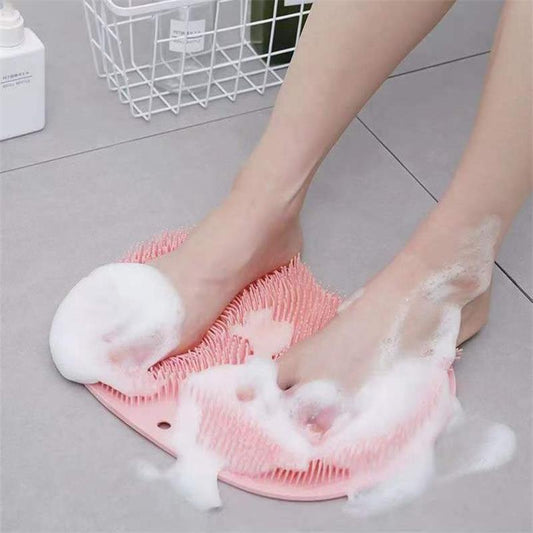 🔥 50 % de réduction ! 🚿🦶 Épurateur de pieds et dos de douche – Coussin de massage relaxant.