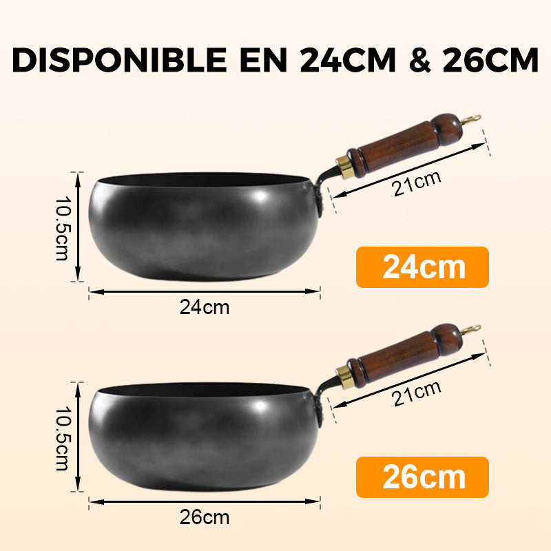 👨‍🍳😋Assurance qualité + Poêle en fer épais à revêtement non toxique 🍳🥗