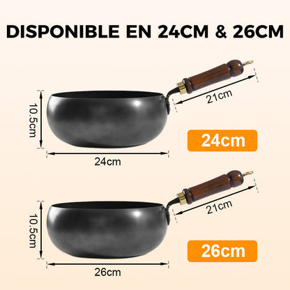 👨‍🍳😋Assurance qualité + Poêle en fer épais à revêtement non toxique 🍳🥗