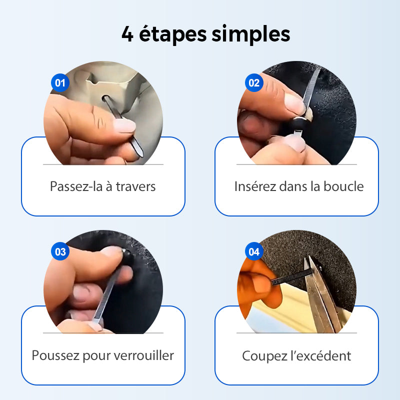 💥🧷 Boucle de cravate câble universelle en nylon