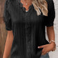 🔥2025 NEW SALES - 50% OFF🔥V Neck Plain Lace Elegant Shirt