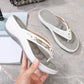 🎁2025 Neues Design der offenen Form✨🩴Weich gepolsterte Damen-Flip-Flop-Sandalen