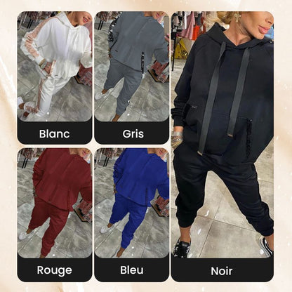 🌷Limited Time Half Price - 2-Piece Drawstring Hooded Top and Pants 💞 pour femmes