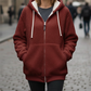 🧥 60% RABATT! ✨ Kapuzen-Fleecejacke mit Lammfellfutter - Winddicht & Wärmeisolierend für Extremes Winterwetter ❄️🛡️