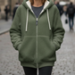 🧥 60% RABATT! ✨ Kapuzen-Fleecejacke mit Lammfellfutter - Winddicht & Wärmeisolierend für Extremes Winterwetter ❄️🛡️