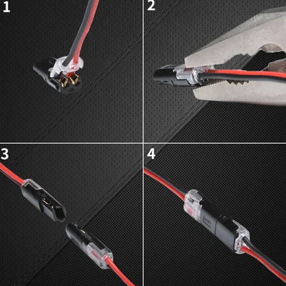 Connecteur à double filetage avec boucle de verrouillage