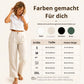 Ein absolutes Must-have🔥👖 Leichte Hose aus einem Leinen-Mix – mit fließendem Fall und klassisch geradem Bein, ideal für die Arbeit oder das Wochenende