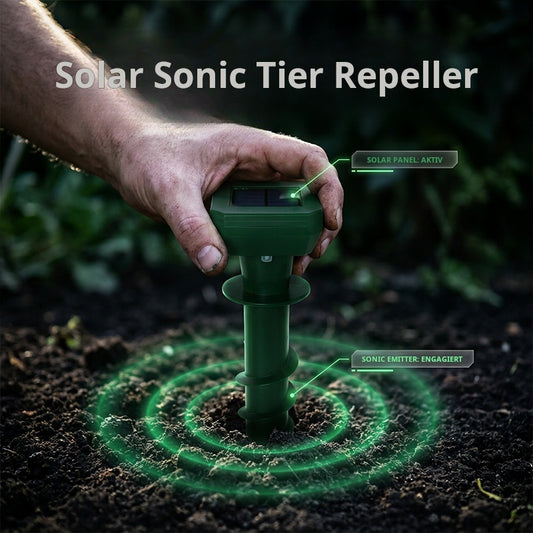💥Zeitlich begrenztes Angebot-Zeitlich begrenztes Angebot-Solarbetriebener Ultraschall-Molenschreck-Pflock
