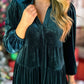 🔥Big Sale 50% OFF🔥🎄2024 Women's Christmas V Neck Velvet Dress🎁