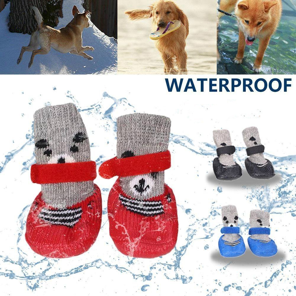Bottes étanches de protection des pattes pour animaux de compagnie
