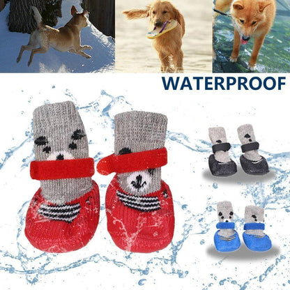 Bottes étanches de protection des pattes pour animaux de compagnie