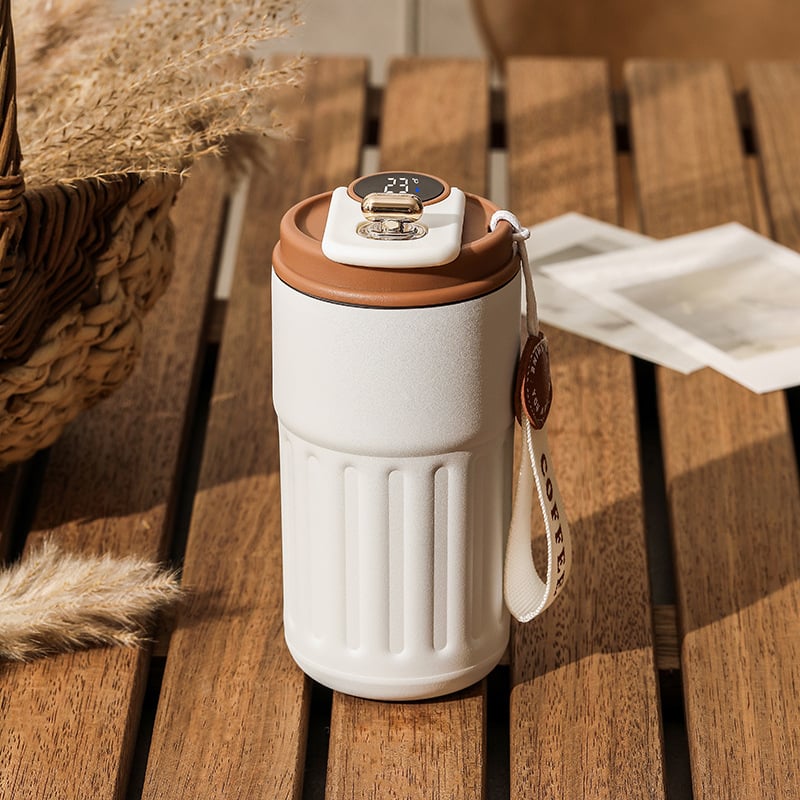 🔥Vente chaude-49% de réduction🔥Tasse à café avec affichage de la température par LED😊