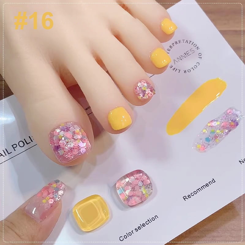 💄💅Ensemble de vernis à ongles bicolores à paillettes tendance💄💅